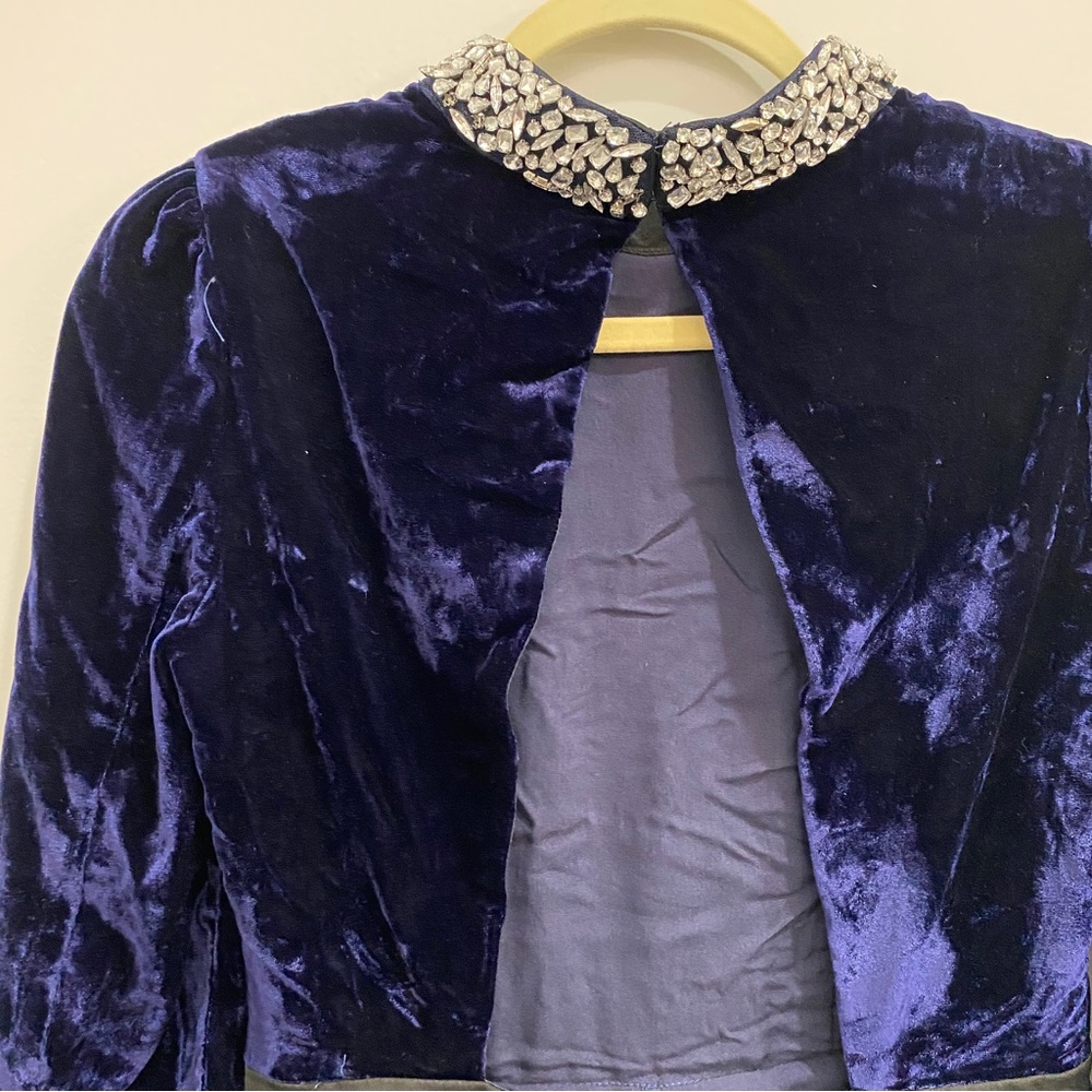Velvet Open Back Romper - Picture 11 of 16